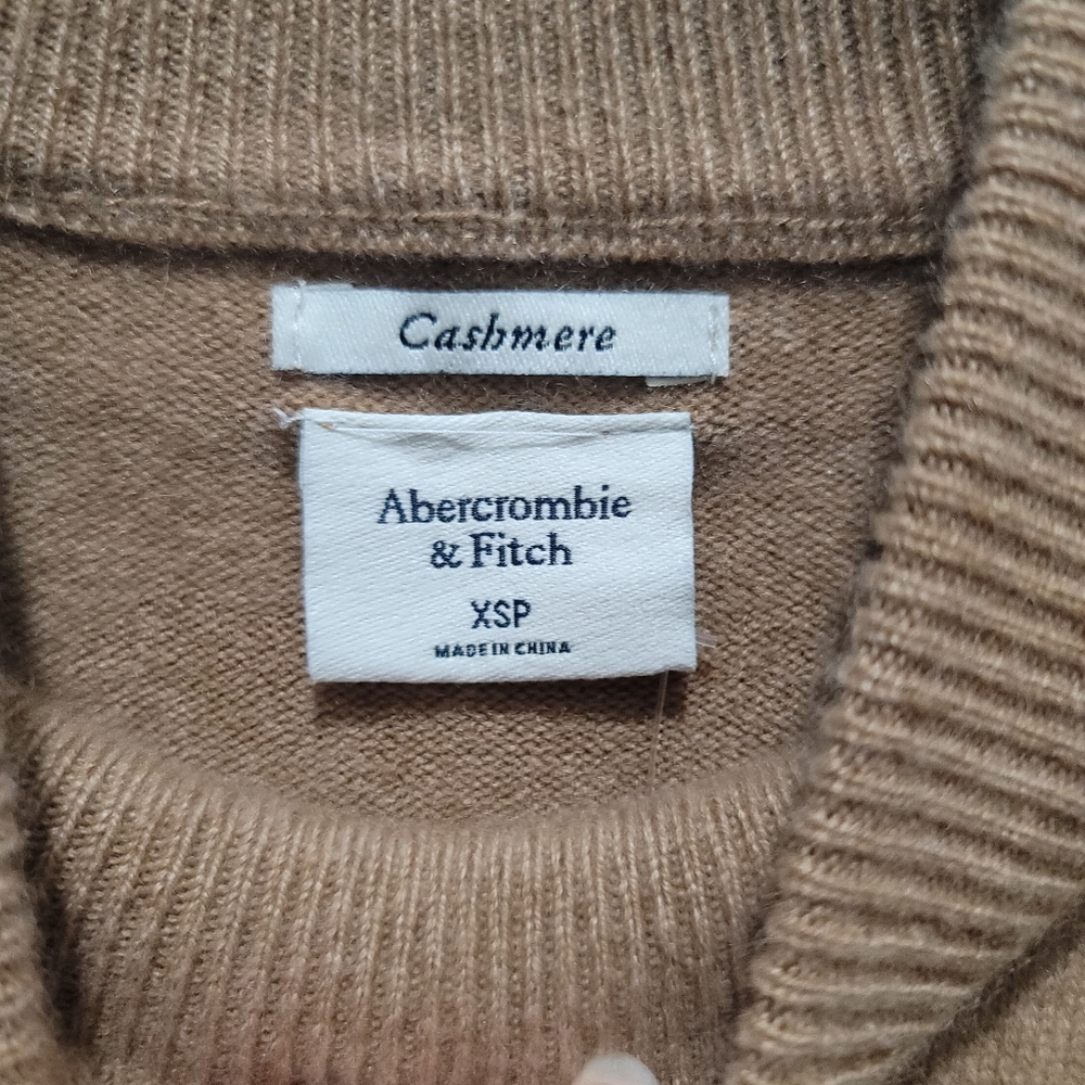 NWT Abercrombie Cashmere-Blend Mockneck Mini Sweater Dress XSP - Picture 6 of 11
